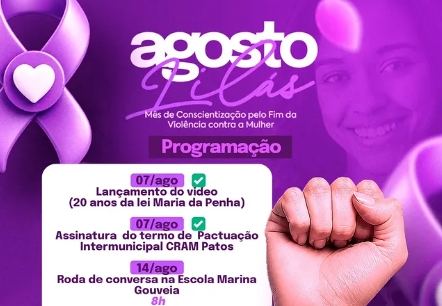 São Mamede promove ações do Agosto Lilás e amplia rede de proteção às mulheres
