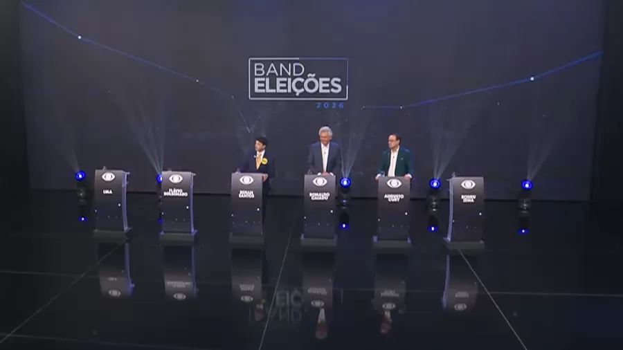 ESVAZIADO: Sem Lula e Flávio, primeiro debate presidencial de 2026 tem menor quórum desde 1989